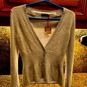 Grey shiny light cardigan